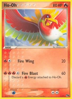 Ho-Oh Pokémon card, number 1