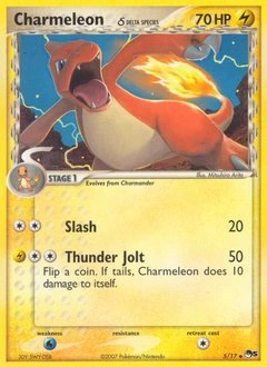 Charmeleon δ Pokémon card, number 5