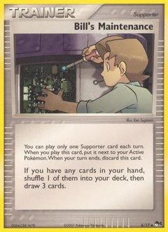 Bill's Maintenance Pokémon card, number 6