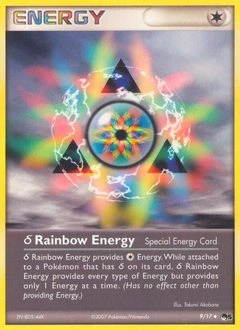 δ Rainbow Energy Pokémon card, number 9