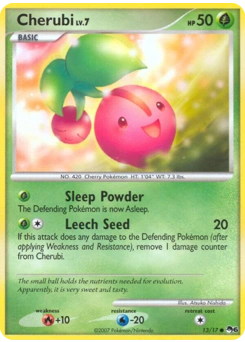 Cherubi Pokémon card, number 13