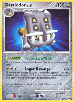 Bastiodon Pokémon card, number 1