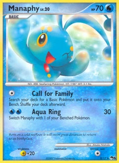 Manaphy Pokémon card, number 3