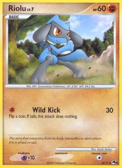 Riolu Pokémon card, number 8