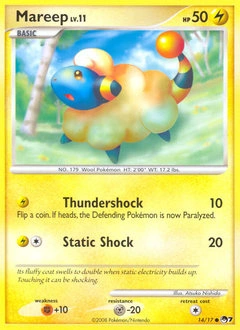 Mareep Pokémon card, number 14