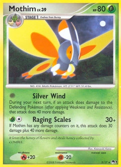 Mothim Pokémon card, number 5