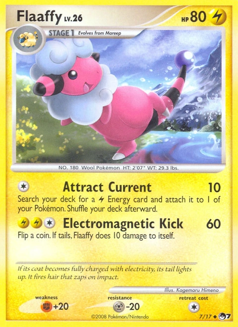 Flaaffy Pokémon card from POP Series 7, number 7 (Standard print)