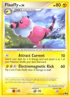 Flaaffy Pokémon card, number 7