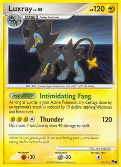 Luxray Pokémon card, number 3