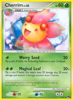 Cherrim Pokémon card, number 6