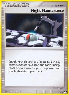 Night Maintenance Pokémon card, number 9