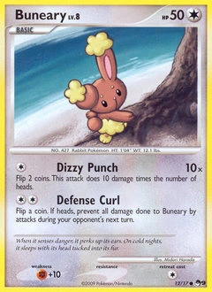 Buneary Pokémon card, number 12