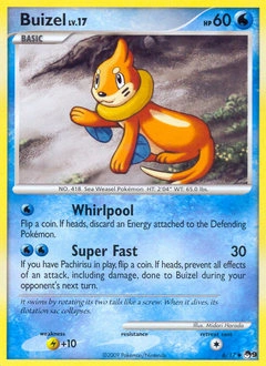 Buizel Pokémon card, number 6