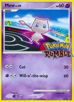 Mew Pokémon card, number 10