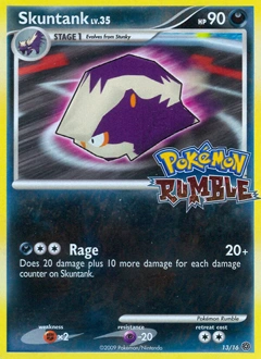 Skuntank Pokémon card, number 13