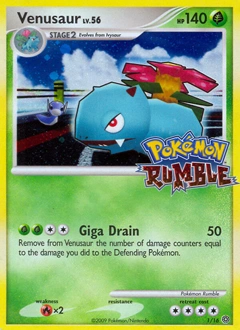 Venusaur Pokémon card, number 1