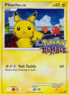 Pikachu Pokémon card, number 7