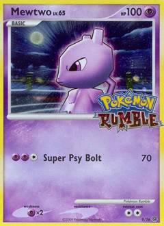 Mewtwo Pokémon card, number 9