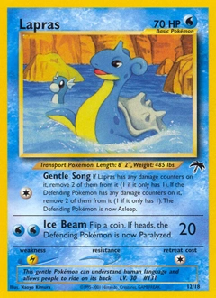 Lapras Pokémon card, number 12