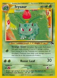 Ivysaur Pokémon card, number 5