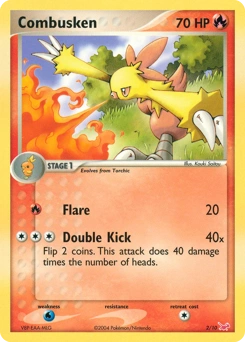 Combusken Pokémon card, number 2