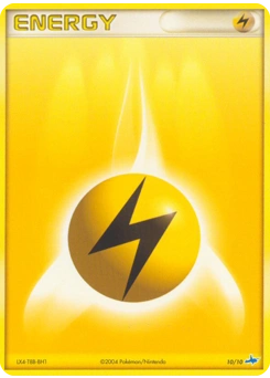 Lightning Energy Pokémon card, number 10