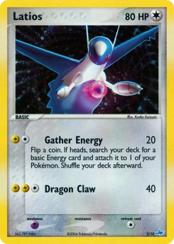 Latios Pokémon card, number 2