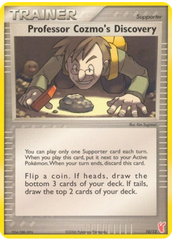 Professor Cozmo's Discovery Pokémon card, number 10