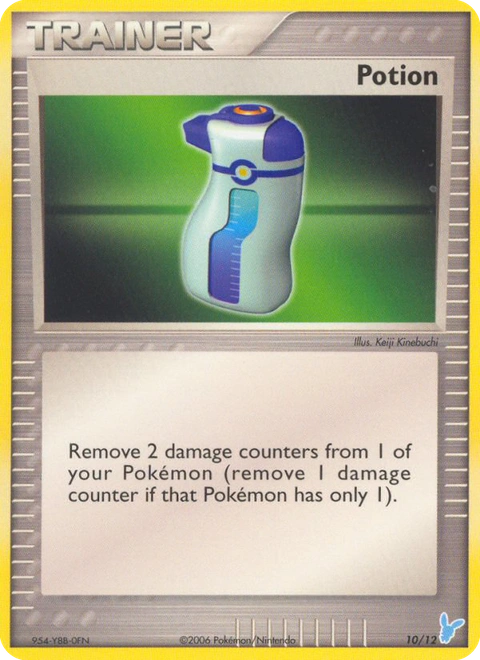 Potion Pokémon card from EX Trainer Kit 2 Minun, number 10 (Standard print)