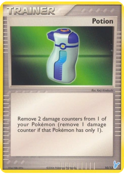 Potion Pokémon card, number 10