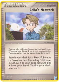 Celio's Network Pokémon card, number 8
